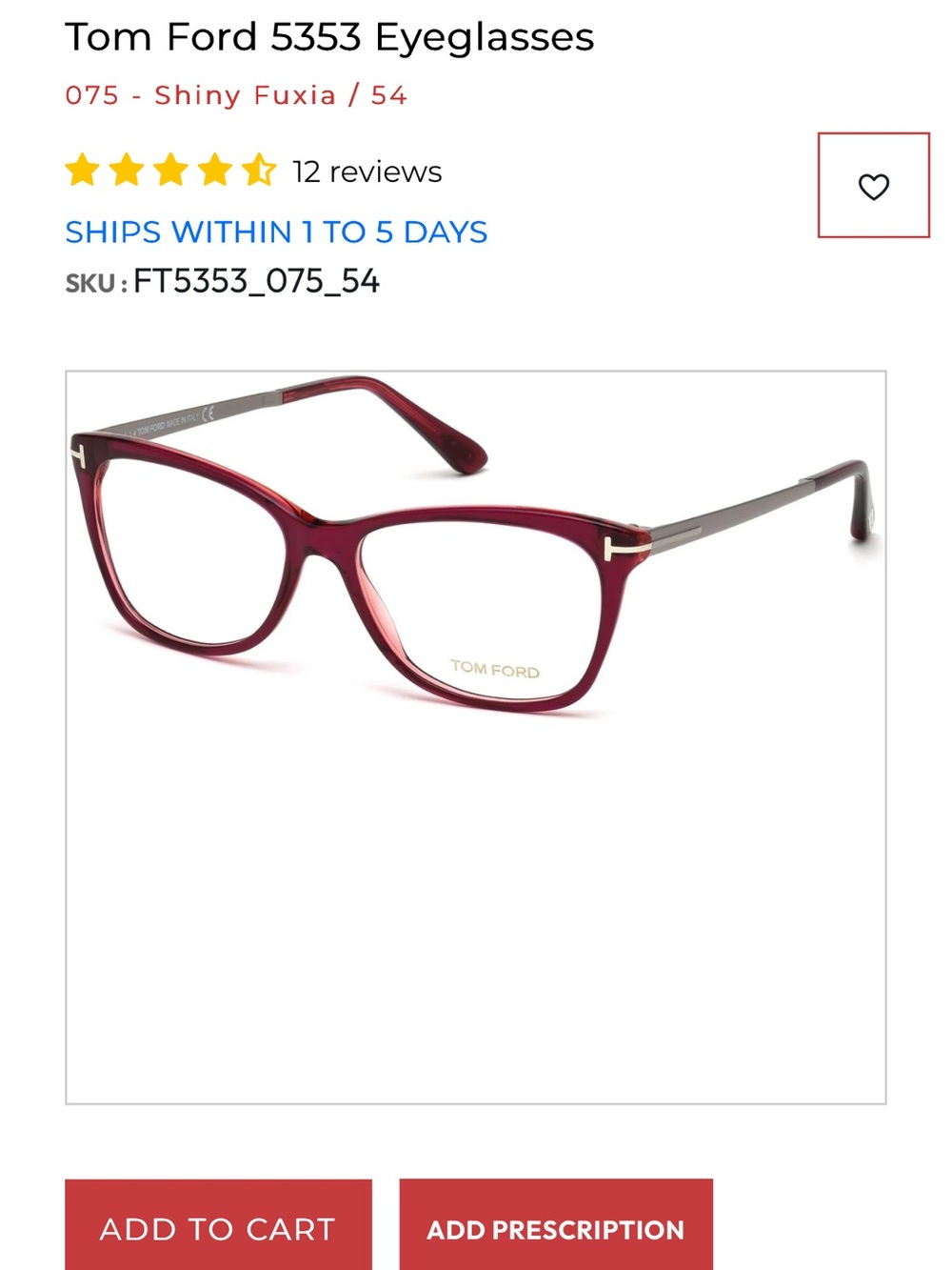 Tom Ford eyeglasses